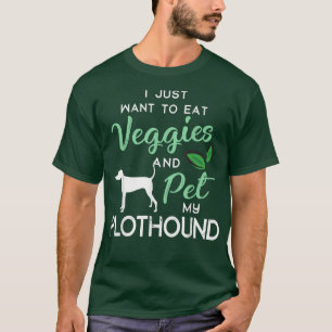 Plothound Funny Vegan Dog Lover Owner Xmas Birthda T-Shirt