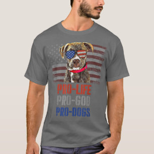 Plott Hound Pro Life Pro God Pro Dogs T-Shirt