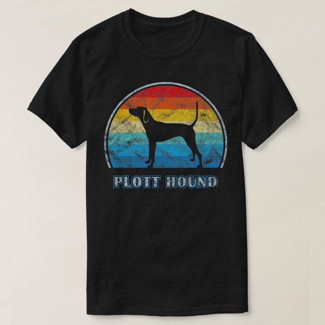 Plott Hound Vintage Design Dog  T-Shirt (Design Front)