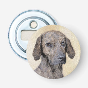 Plott Painting - Cute Original Dog Art Bottle Opener