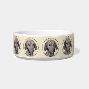 Plott Painting - Cute Original Dog Art Bowl