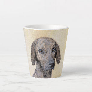 Plott Painting - Cute Original Dog Art Latte Mug