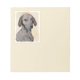Plott Painting - Cute Original Dog Art Notepad