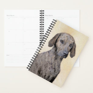 Plott Painting - Cute Original Dog Art Planner