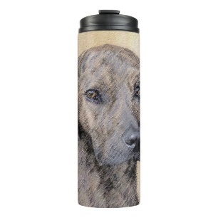 Plott Painting - Cute Original Dog Art Thermal Tumbler