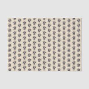 Plott Painting - Cute Original Dog Art Tissue Paper