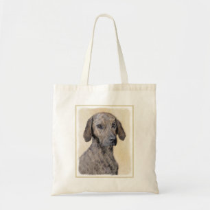 Plott Painting - Cute Original Dog Art Tote Bag