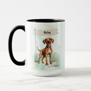 Plott Watercolor Personalised Dog Mug