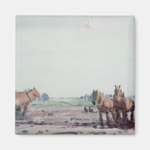 Plough Horses Magnet