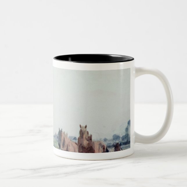 Plough Horses Two-Tone Coffee Mug (Right)