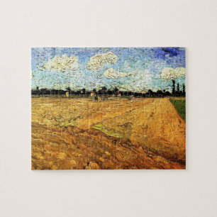 Ploughed Field (the Furrows) by Vincent van Gogh Jigsaw Puzzle
