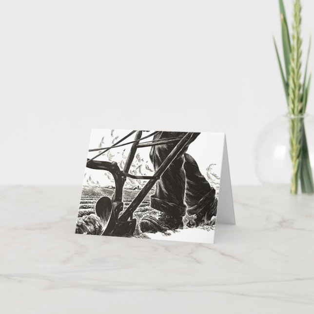 Ploughing Ploughing Card Thanks For Your Hard Work (Front)