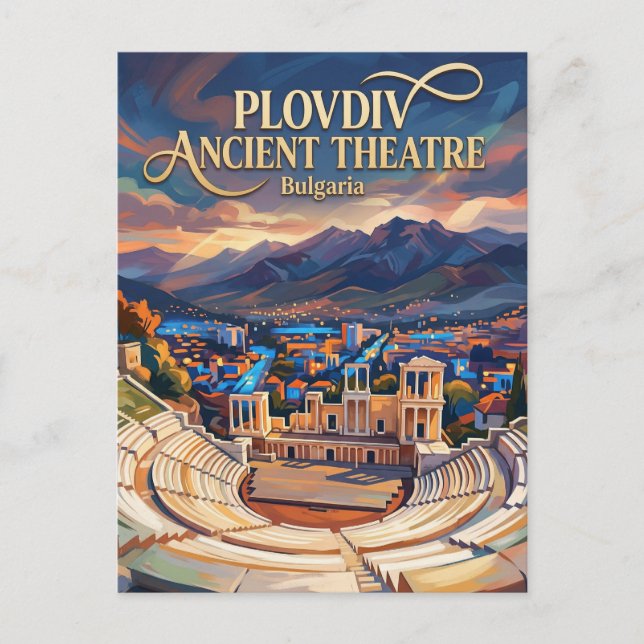Plovdiv Ancient Theatre Bulgaria Postcard (Front)
