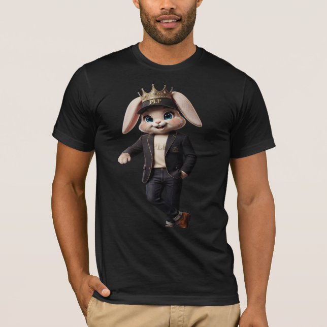 PLP NOVA V Cute Warrior Rabbit Graphic T-Shirt (Front)