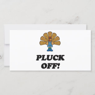 PLUCK OFF HOLIDAY CARD