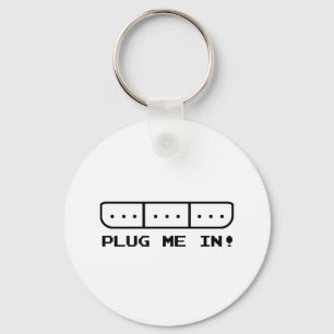Plug Me In Key Ring