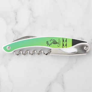 Plug-out. tribal pattern corkscrew