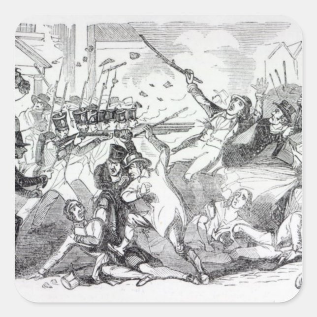 Plug Plot Riot in Preston Square Sticker (Front)