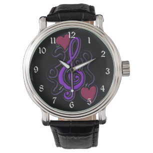 Plugged In To Music Purple Note Wrist Watch 2
