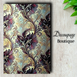 Plum Acanthus Dream Decoupage Tissue Paper