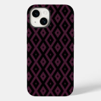 Plum and black diamond pattern