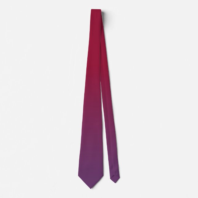 Plum and burgundy ombre tie (Front)