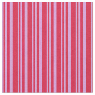 Plum and Crimson Coloured Stripes Pattern Fabric