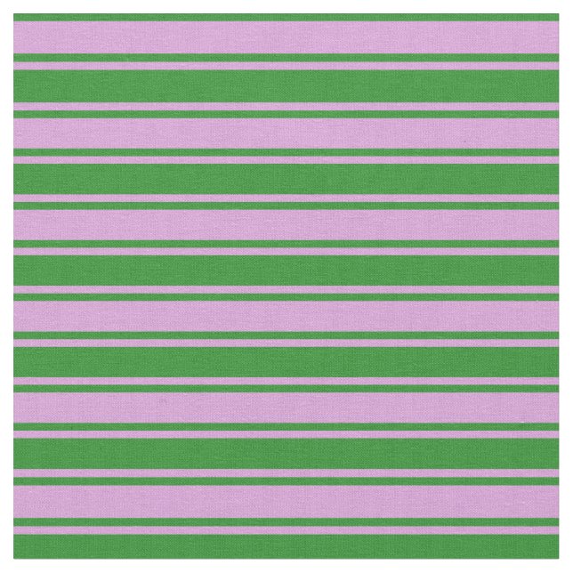 Plum and Forest Green Lined/Striped Pattern Fabric (Close Up)