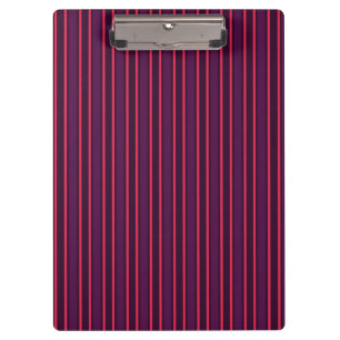 Plum and red candy stripes clipboard