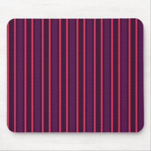 Plum and red candy stripes mouse pad