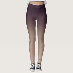 Plum And Taupe Leggings