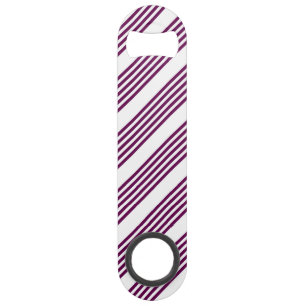 Plum and white five stripe pattern