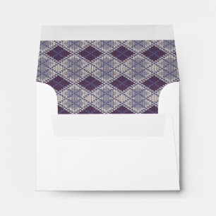PLUM ARGYLE KNIT A2 Envelope 