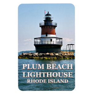 Plum Beach Lighthouse, Rhode Island Photo Magnet