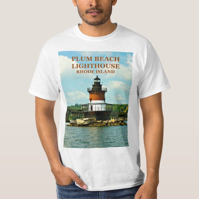 Plum Beach Lighthouse, Rhode Island T-Shirt (Front)