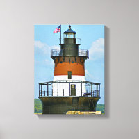 Plum Beach Lighthouse, Rhode Island Wrapped Canvas