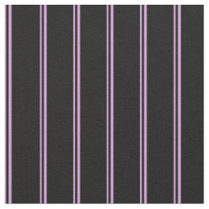 Plum & Black Coloured Stripes Fabric