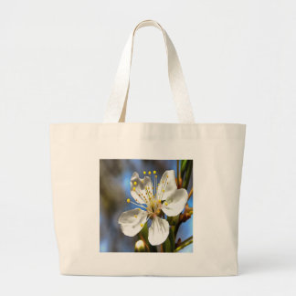 Plum Blossom Botanical Art Large Tote Bag