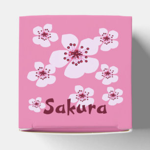 Plum blossom, cherry blossom favour box