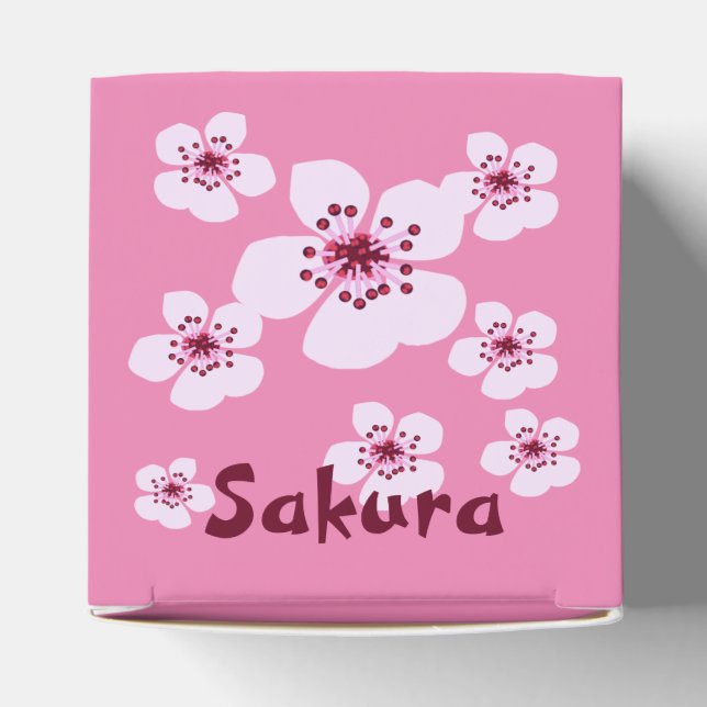 Plum blossom, cherry blossom favour box (Top)