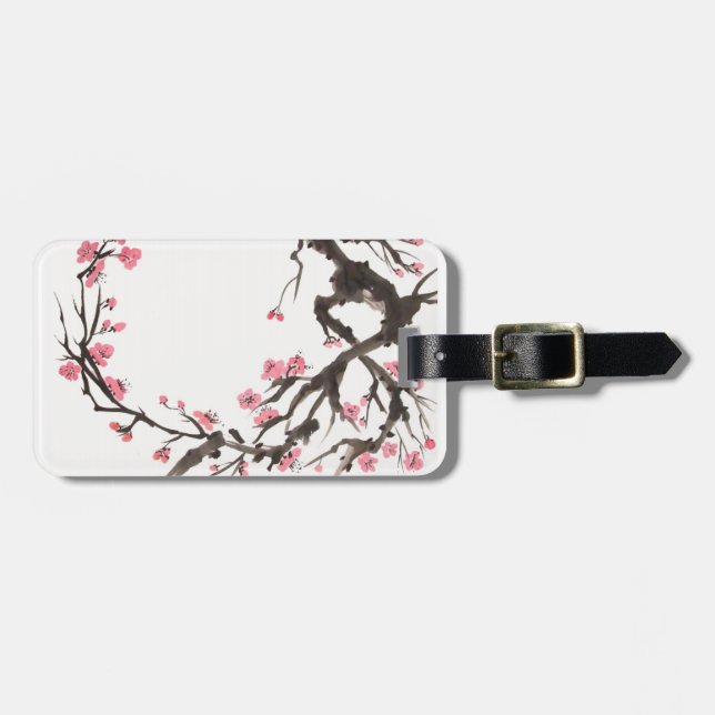 Plum Blossom Curve Tag (Front Horizontal)