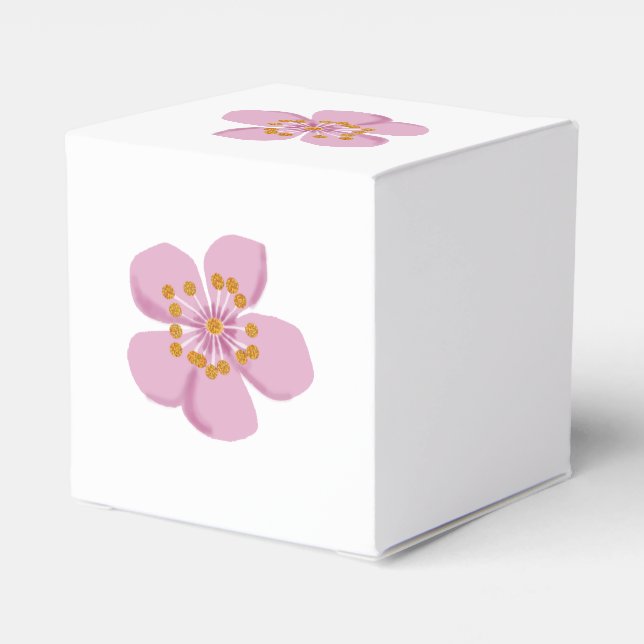 Plum blossom favour box (Back Side)