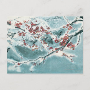 Plum Blossom in Snow Postcard