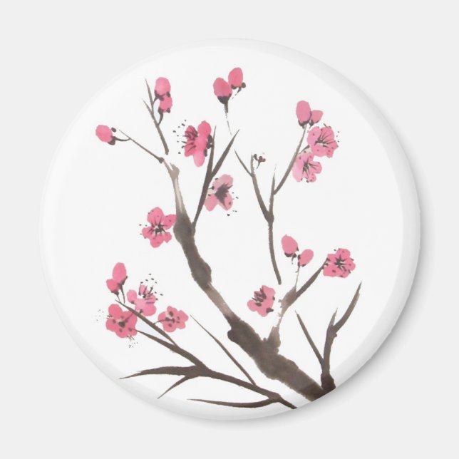 Plum Blossom Spring Magnet (Front)