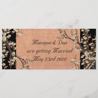 Plum Blossom Wedding Invitation