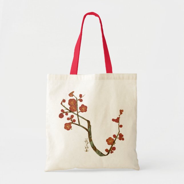Plum Blossoms, Ogata Korin Japanese Fine Art Tote Bag (Front)
