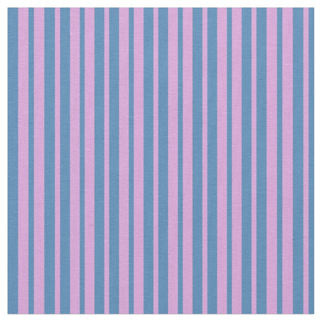 Plum & Blue Striped/Lined Pattern Fabric (Close Up)