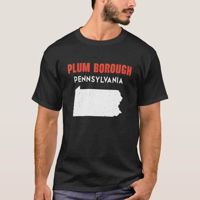 Plum borough Pennsylvania USA State America Travel T-Shirt (Front)