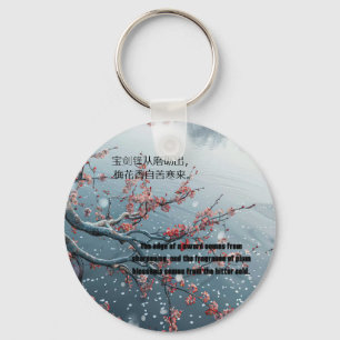 plum bossom key ring
