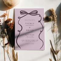 Plum Bow Frame Wedding